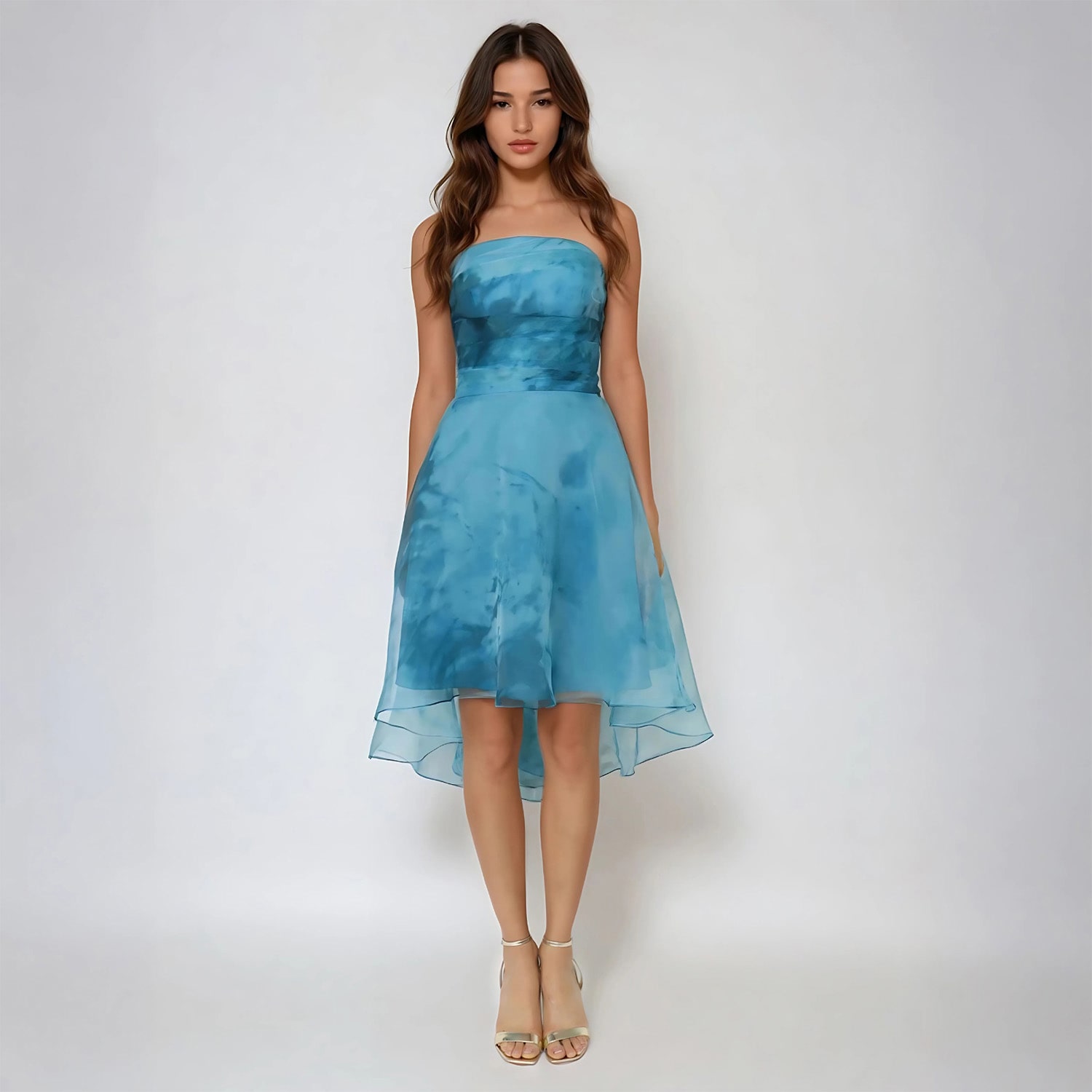 Rene by Rene Ruiz Collection Womens Sleeveless High-Low Evening Gown