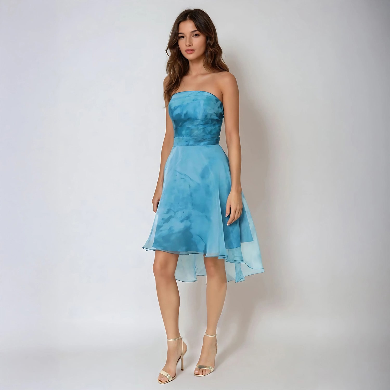 Rene by Rene Ruiz Collection Womens Sleeveless High-Low Evening Gown