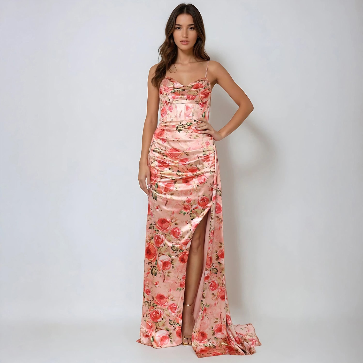 Rene by Rene Ruiz Collection Womens Sleeveless Evening Gown