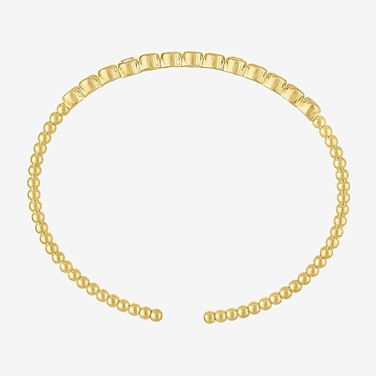 Diamond Addiction (G-H, Si2-I1) Womens 1/2 CT. T.W. White Diamond 14K Gold Over Silver Sterling Silver Cuff Bracelet
