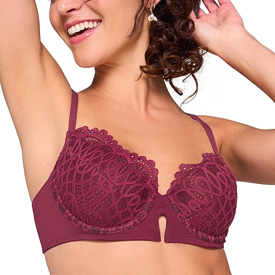 Ilusion Keyhole Lace Bra - 70184