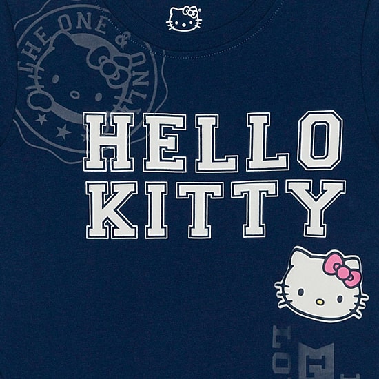 Little & Big Kid Girls Crew Neck Short Sleeve Regular Fit Hello Kitty Graphic T-Shirt