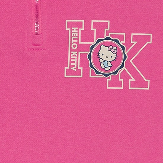 Little & Big Kid Girls Long Sleeve Hello Kitty Casual Quarter-Zip