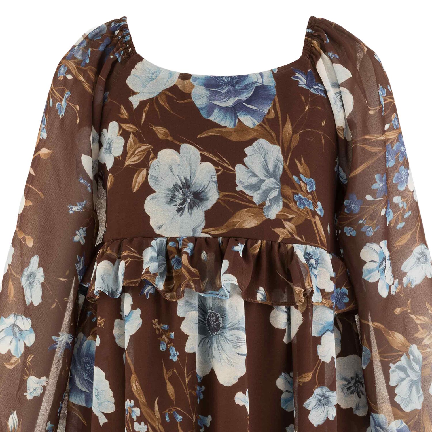 Speechless Big Kid Girls Long Sleeve Puffed A-Line Dress