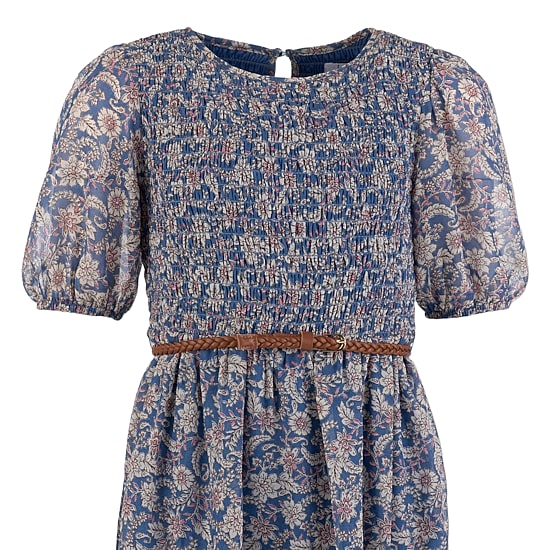 Speechless Big Kid Girls Elbow Sleeve Puffed A-Line Dress