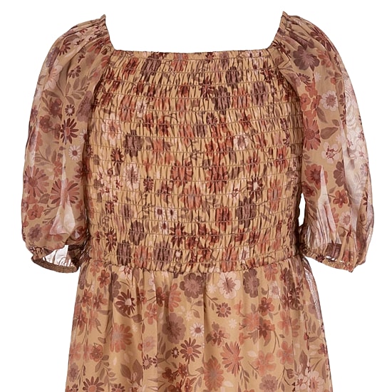 Speechless Big Kid Girls Elbow Sleeve A-Line Dress