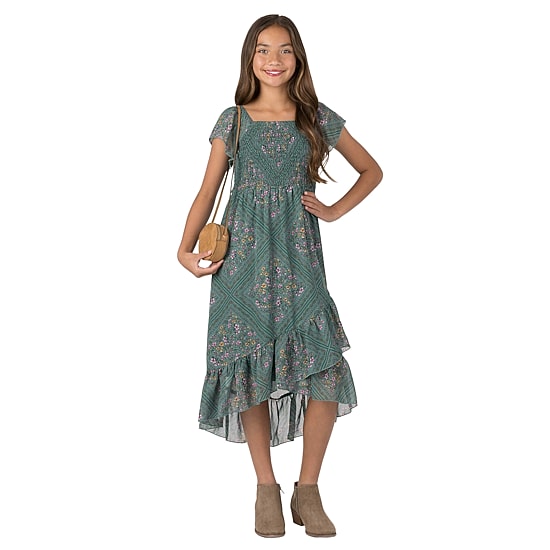 Speechless Big Kid Girls Short Sleeve Flutter Maxi Dress