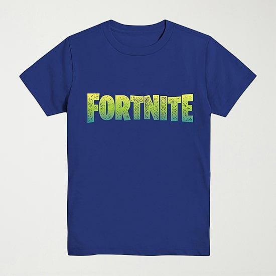 Big Kid Boys Crew Neck Short Sleeve Regular Fit Fortnite Graphic T-Shirt