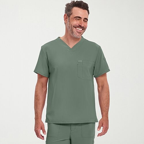 Dickies Dk Eds Essentials Mens V Neck Short Sleeve Scrub Top, X-small, Yellow