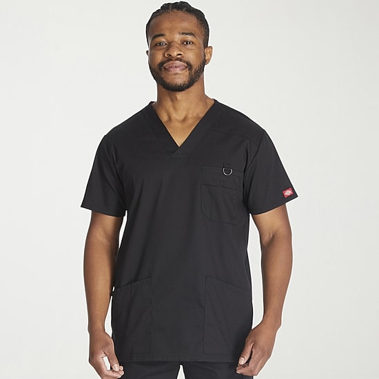 Dickies Dk Eds Signature Mens V Neck Short Sleeve Scrub Top