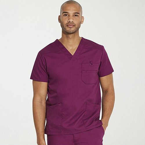 Dickies Dk Eds Signature Mens V Neck Short Sleeve Scrub Top, X-large, Purple