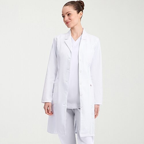 Dickies Dk Eds Prof Whites Womens Long Sleeve Lab Coat, 3x-large, White