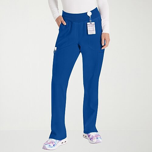 Dickies Women's EDS Essentials Cargo Scrub Pants in Galaxy Blue size Medium