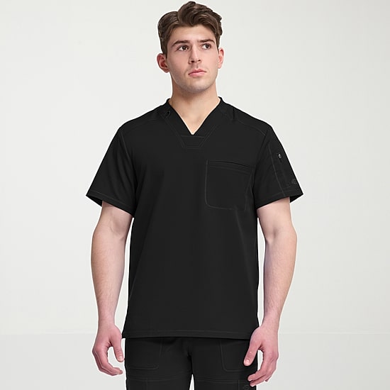 Dickies Dk Dynamix Mens V Neck Short Sleeve Scrub Top