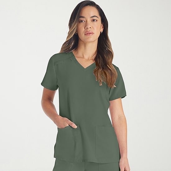 Dickies Dk Eds Essentials Womens V Neck Short Sleeve Scrub Top