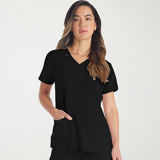 Dickies Dk Eds Essentials Womens V Neck Short Sleeve Scrub Top