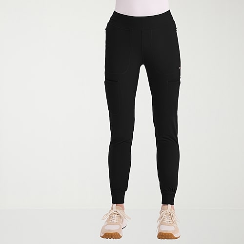 Cherokee Womens Tall Scrub Pant In Black