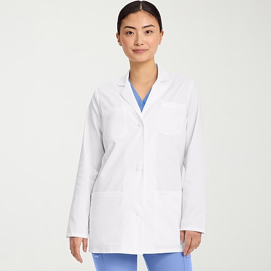 Cherokee Ck Form Womens Long Sleeve Lab Coat