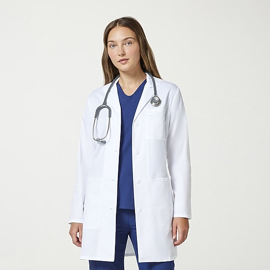 Cherokee Ck Form Womens Long Sleeve Lab Coat