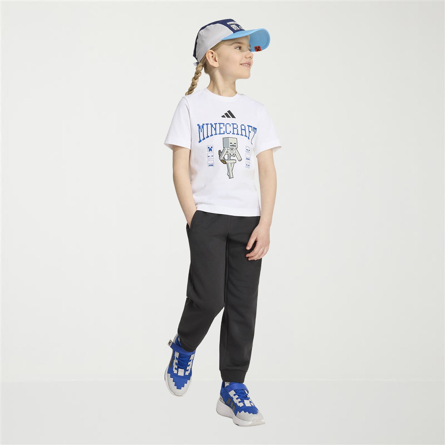 adidas Unisex Crew Neck Short Sleeve Regular Fit Minecraft Graphic T-Shirt