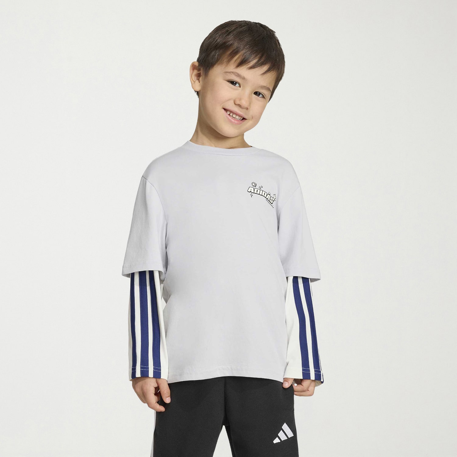 adidas x Disney Unisex Crew Neck Long Sleeve Regular Fit Toy Story Graphic T-Shirt