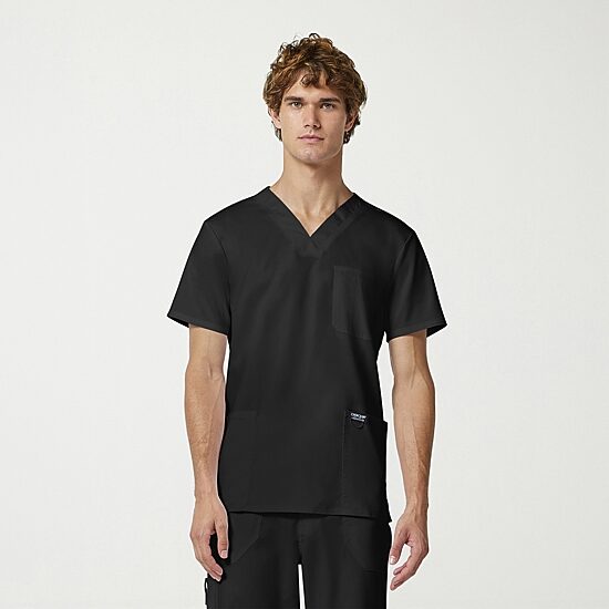 Cherokee Mens V Neck Short Sleeve Scrub Top