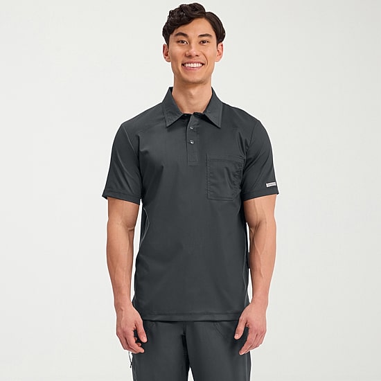 Cherokee Mens Big and Tall Short Sleeve Scrub Top