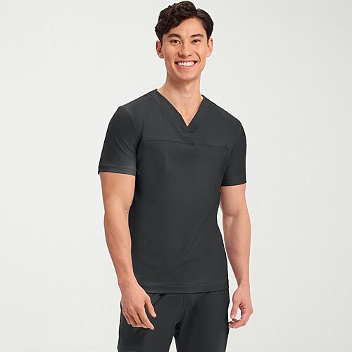 Cherokee Ck Form Mens Big and Tall V Neck Short Sleeve Scrub Top, 3x-large, Blue