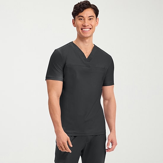 Cherokee Ck Form Mens Big and Tall V Neck Short Sleeve Scrub Top