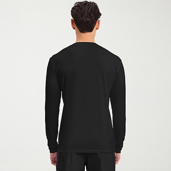 Cherokee Ck Basics Mens Round Neck Long Sleeve Scrub Top