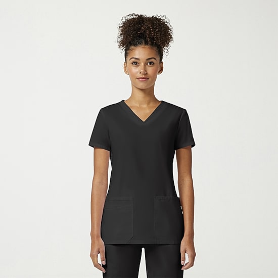 Cherokee Ck Ww Originals Womens V Neck Short Sleeve Scrub Top