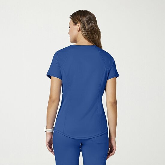 Cherokee Ck Ww Revolution Womens V Neck Short Sleeve Scrub Top