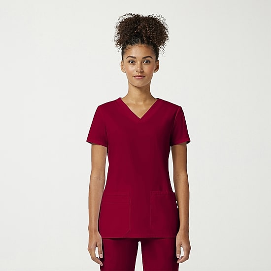 Cherokee Ck Ww Originals Womens V Neck Short Sleeve Scrub Top