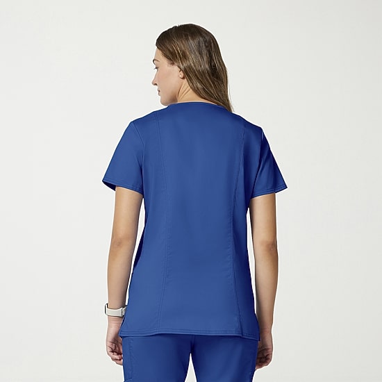 Cherokee Ck Ww Revolution Womens V Neck Short Sleeve Scrub Top