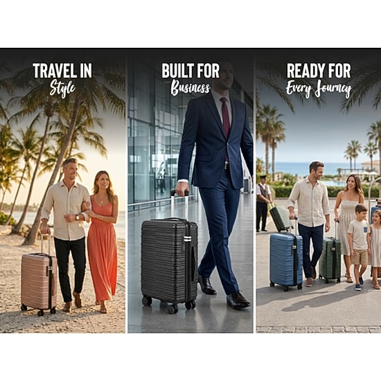 IZOD Romeo 20 Inch Hardside Lightweight Carry-On Spinner Luggage