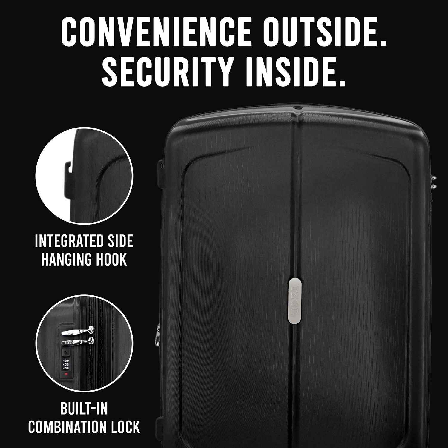 IZOD Mateo 3-pc. Hardside Expandable LIGHTWEIGHT Luggage Set
