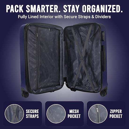 IZOD Zane 3-pc. Hardside Expandable Luggage Set