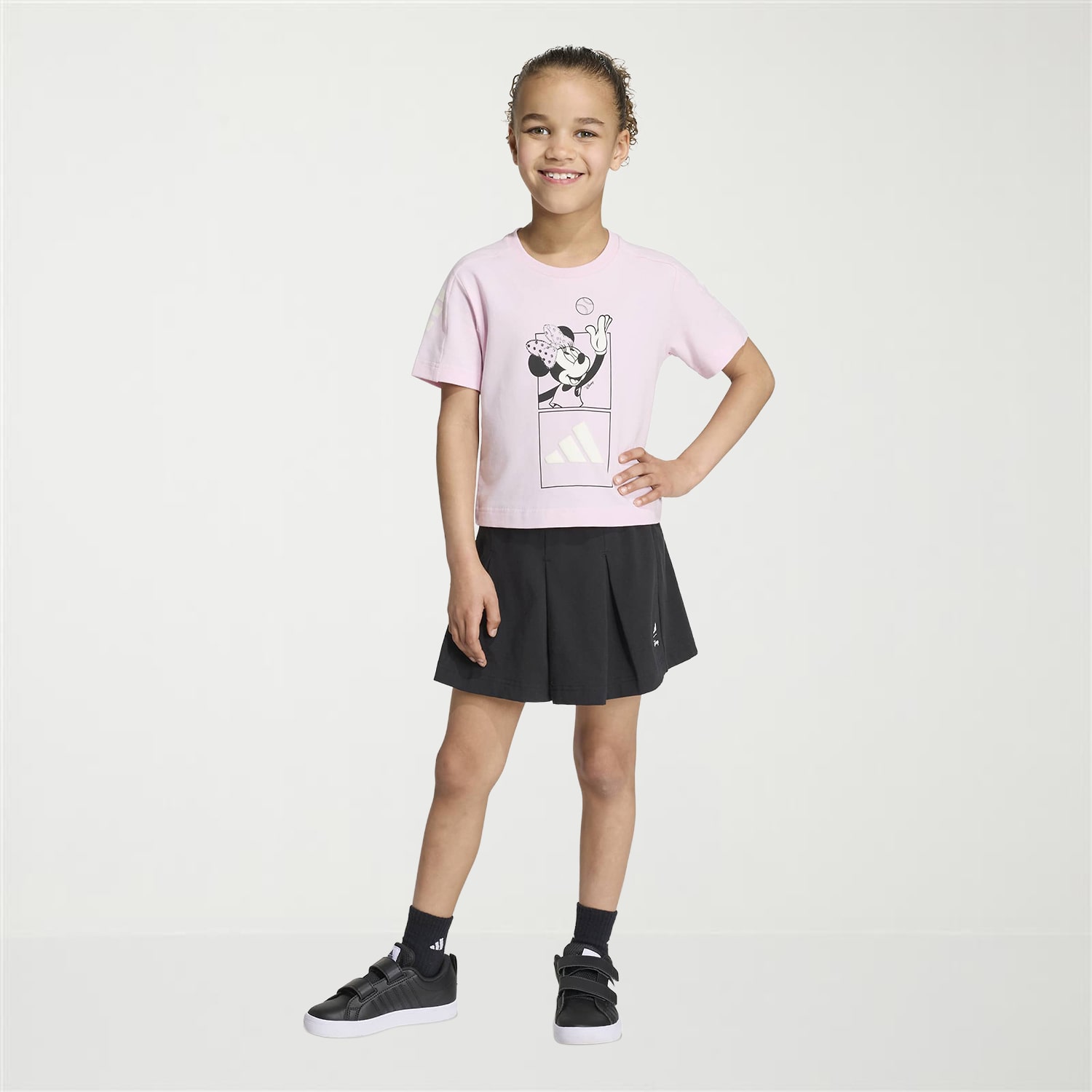 adidas x Disney Girls 2-pc. Mickey and Friends Minnie Mouse Skort Set