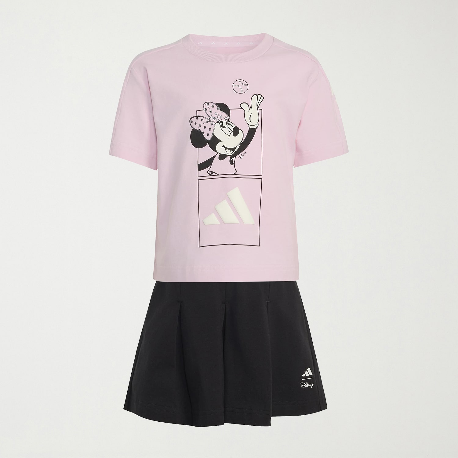 adidas x Disney Girls 2-pc. Mickey and Friends Minnie Mouse Skort Set