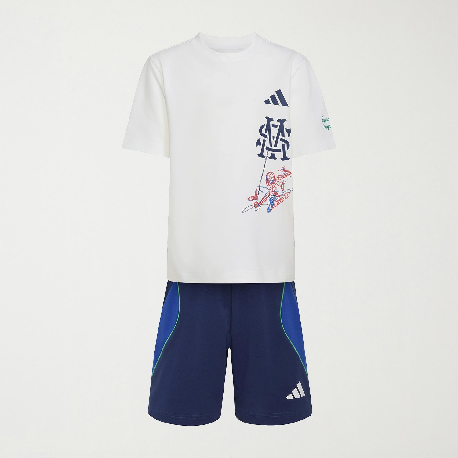 adidas x Disney Boys Spiderman 2-pc. Short Set