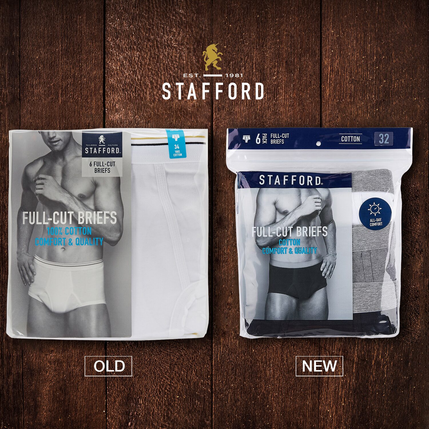 Stafford Cotton Low Rise Mens 6 Pack Briefs 325616