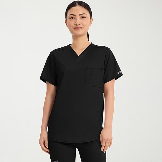 Cherokee Ck Ww Revolution Unisex Adult V Neck Short Sleeve Scrub Top