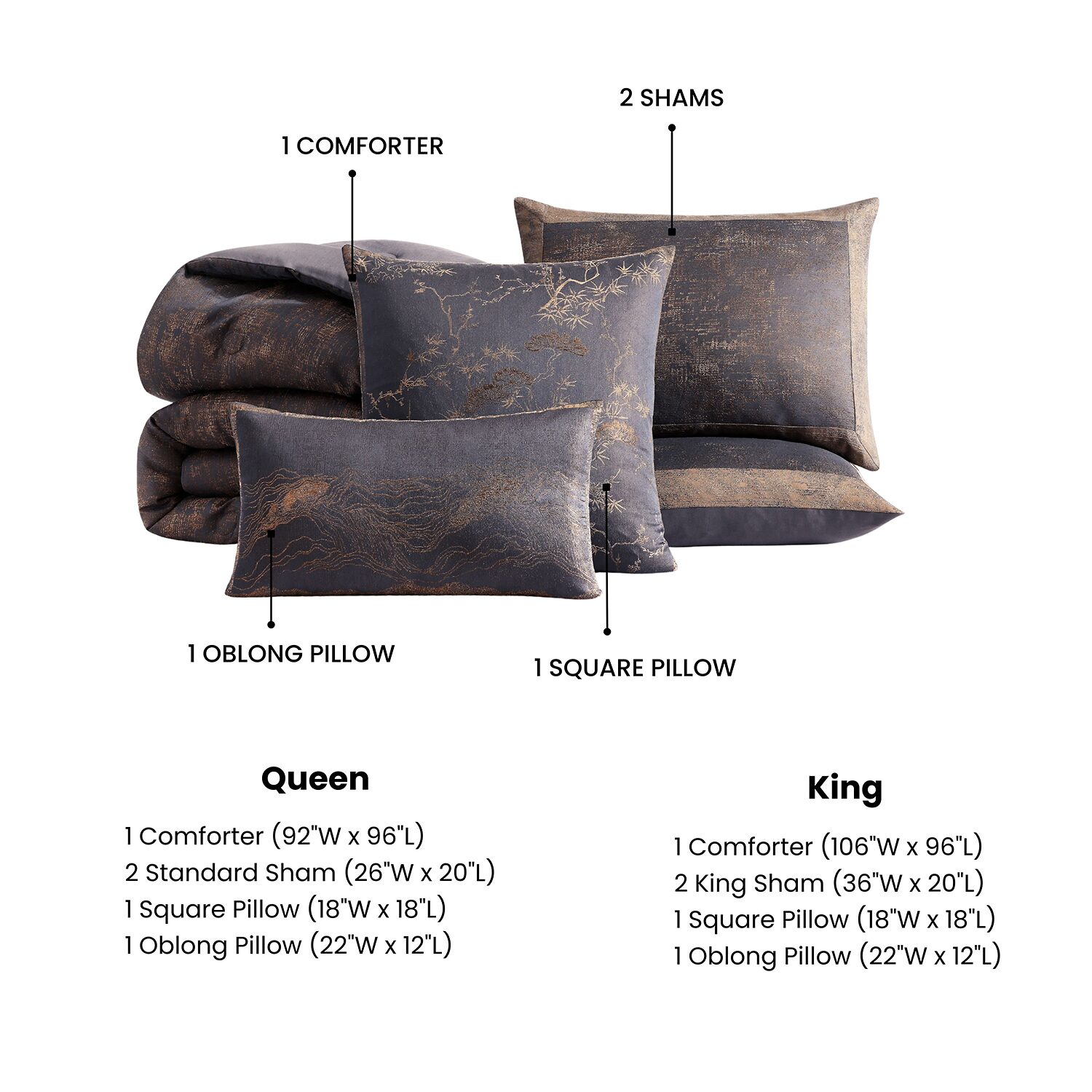 Bebejan Texture Jacquard 5-pc. Comforter Set