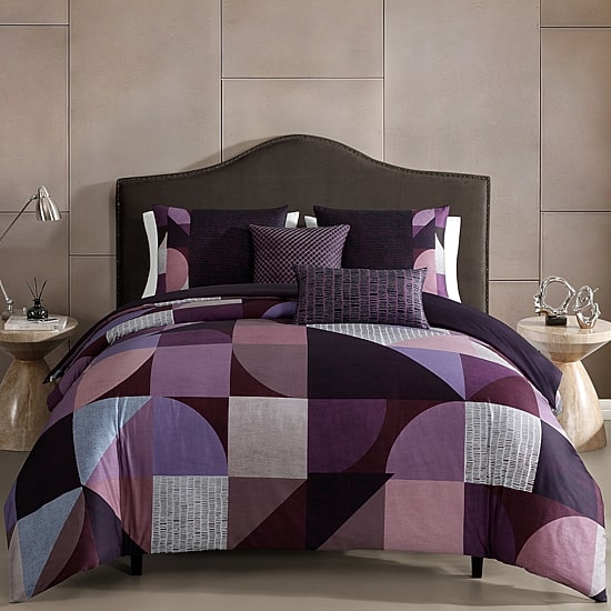 Bebejan Orchid Matrix 5-pc. Reversible Comforter Set