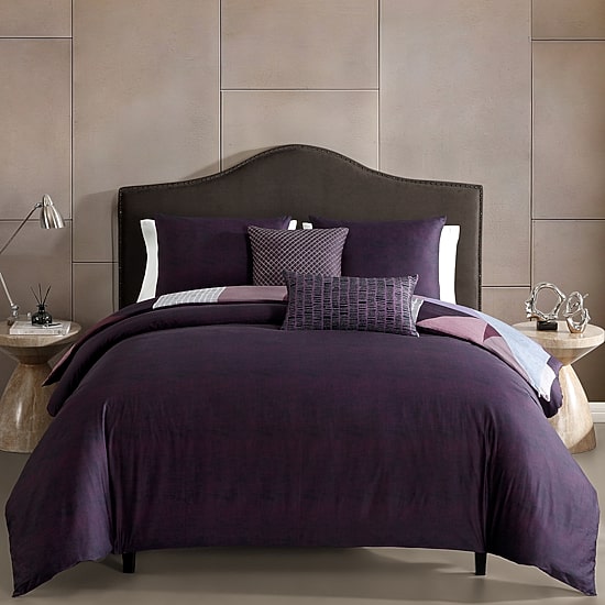 Bebejan Orchid Matrix 5-pc. Reversible Comforter Set