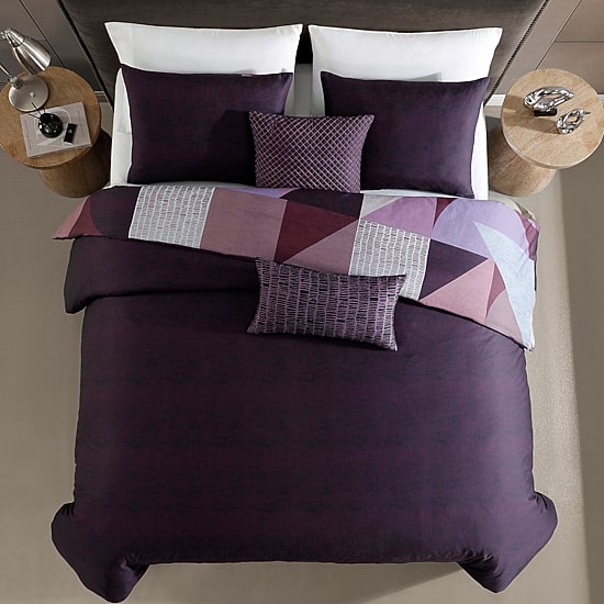 Bebejan Orchid Matrix 5-pc. Reversible Comforter Set
