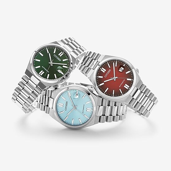 Citizen Tsuyosa Mens Automatic Silver Tone Stainless Steel Bracelet Watch Nj0150-56w