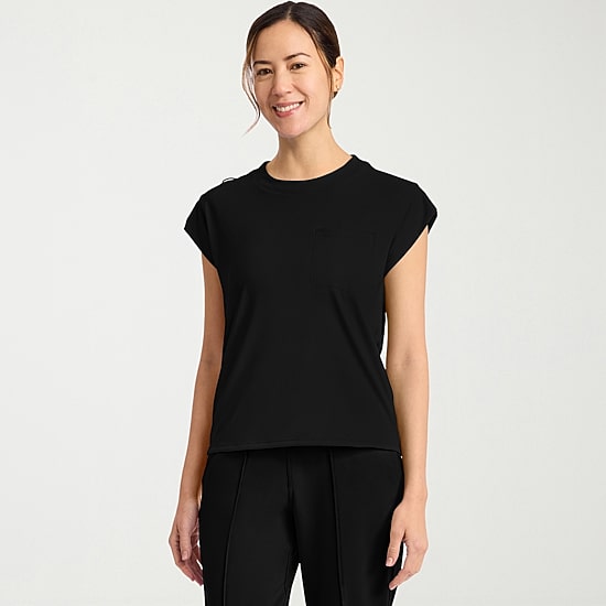 Cherokee Ck Achieve Womens Crew Neck Short Sleeve Scrub Top