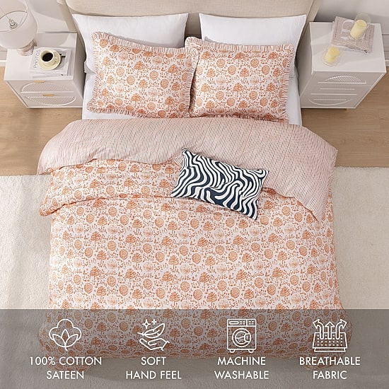 Bebejan Clay Tree Reversible Comforter Set