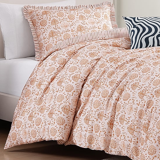 Bebejan Clay Tree Reversible Comforter Set